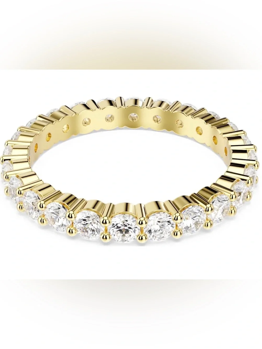 Swarovski Matrix Vittore Band Ring Round Cut Size